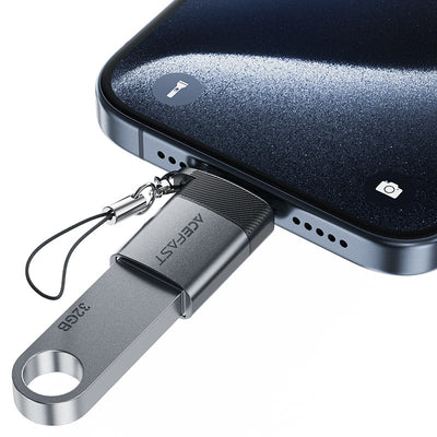 Acefast J7 USB-A - USB-C Adapter - Gray