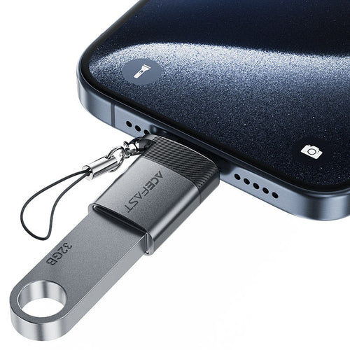 Acefast J7 USB-A - USB-C Adapter - Gray