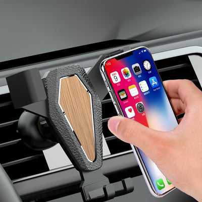 Gravity smartphone car holder, silver (YC07) — Hurtel