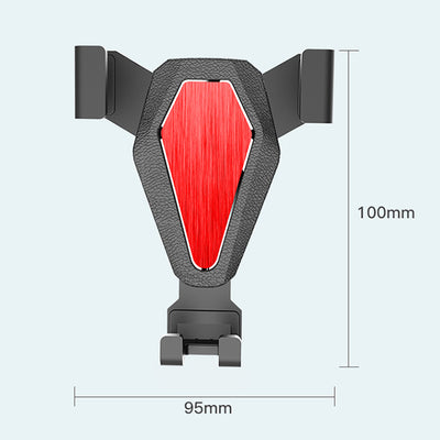 Gravity smartphone car holder, silver (YC07) — Hurtel