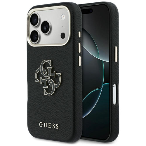 Guess FW Resin Logo Case for iPhone 17 Pro Max - Black
