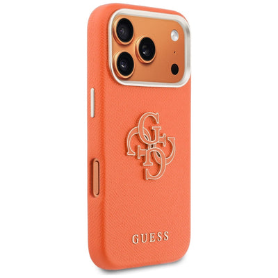 Guess FW Resin Logo case for iPhone 17 Pro - orange