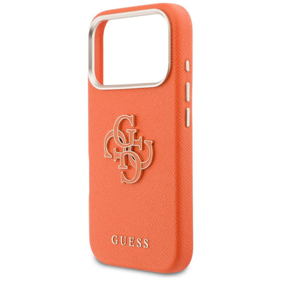 Guess FW Resin Logo case for iPhone 17 Pro - orange