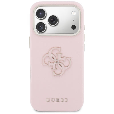 Guess FW Resin Logo Case for iPhone 17 Pro - Pink
