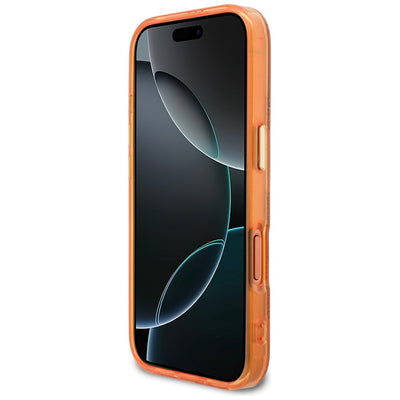 Guess IML Peony Dot MagSafe Case for iPhone 17 Pro Max - Orange