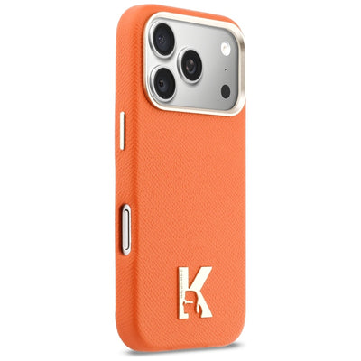 Karl Lagerfeld Karl Head Logo MagSafe Case for iPhone 17 Pro - Orange