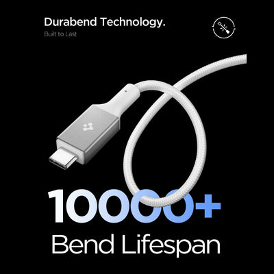 Spigen Essential EB10015CC USB-C / USB-C 100W 150cm Cable - White