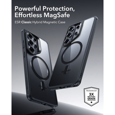 ESR Classic Hybrid MagSafe Case for Samsung Galaxy S26 Ultra - Clear Black