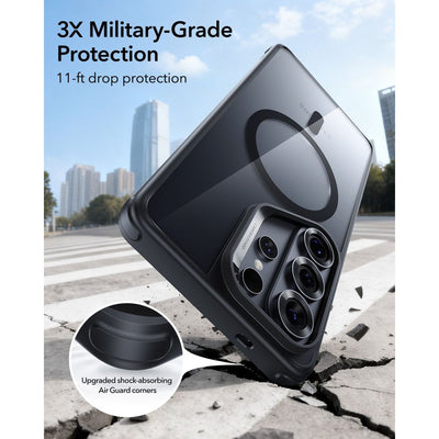 ESR Classic Hybrid MagSafe Case for Samsung Galaxy S26 Ultra - Clear Black