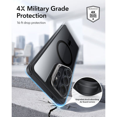 ESR Classic Hybrid Kickstand MagSafe Case for Samsung Galaxy S26 Ultra - Clear Black