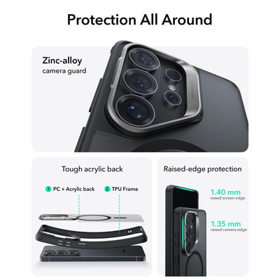 ESR Classic Hybrid Kickstand MagSafe Case for Samsung Galaxy S26 Ultra - Black