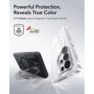 ESR Classic Hybrid Kickstand MagSafe Case for Samsung Galaxy S26 Ultra - Black