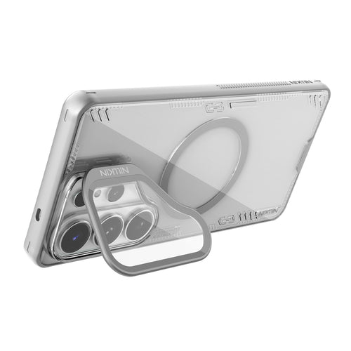 Nillkin Iceblade Prop Magnetic Case with Camera Cover and Stand Compatible with MagSafe for Samsung Galaxy S26 Ultra - Transp