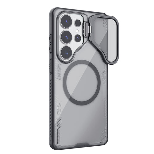 Nillkin Iceblade Prop Magnetic Case with Camera Cover and Stand Compatible with MagSafe for Samsung Galaxy S26 Ultra - Transp