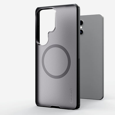 Nillkin Super Frosted Shield Pro Magnetic Case Compatible with MagSafe for Samsung Galaxy S26 Ultra - Translucent Black