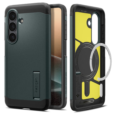 Spigen Tough Armor Mag MagSafe Case for Samsung Galaxy S26 - Green