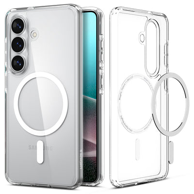 Spigen Ultra Hybrid Mag MagSafe Case for Samsung Galaxy S26+ - Clear and White