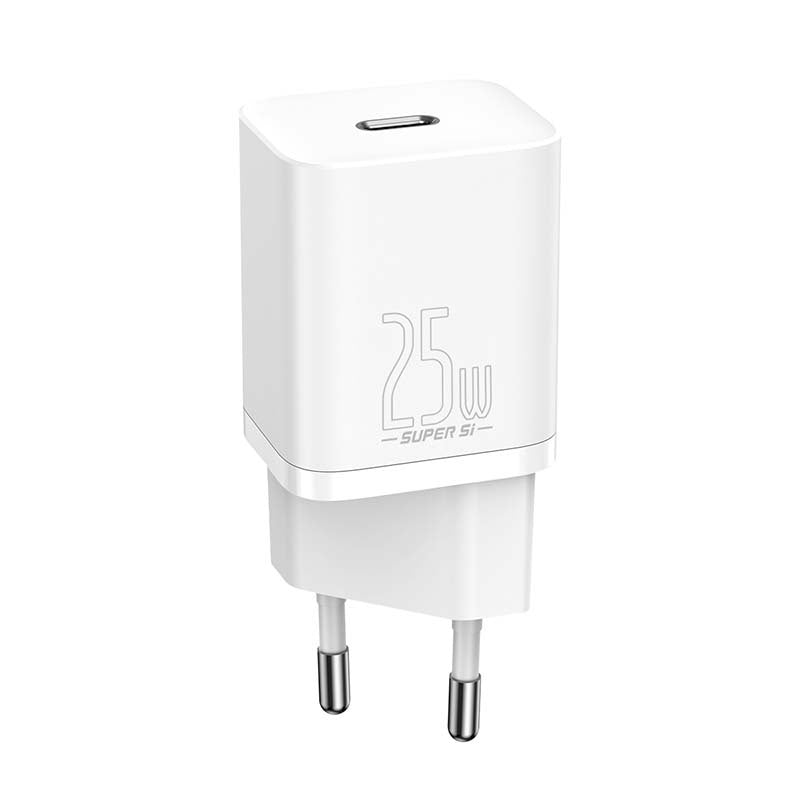 Baseus Super Si Quick Charger 1C 25W with USB-C cable for USB-C 1m (white) - Product Image 4