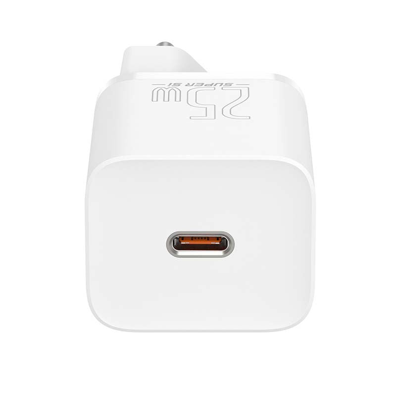 Baseus Super Si Quick Charger 1C 25W with USB-C cable for USB-C 1m (white) - Product Image 5