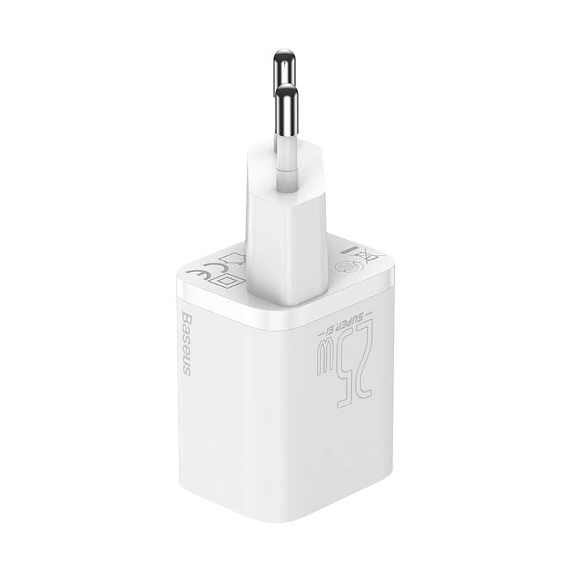 Baseus Super Si Quick Charger 1C 25W with USB-C cable for USB-C 1m (white) - Product Image 6