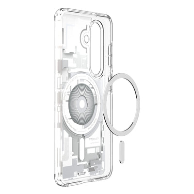 Spigen Ultra Hybrid Mag MagSafe Case for Samsung Galaxy S26+ Zero One - Clear and White