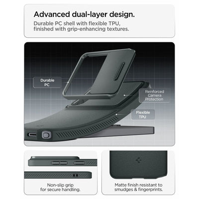 Spigen Optik Armor Case for Samsung Galaxy S26 Ultra - Green