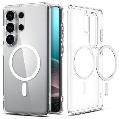 Spigen Ultra Hybrid Mag MagSafe Case for Samsung Galaxy S26 Ultra - Clear and White