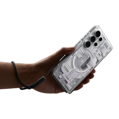 Spigen Ultra Hybrid Mag MagSafe Case for Samsung Galaxy S26 Ultra Zero One - Clear and White