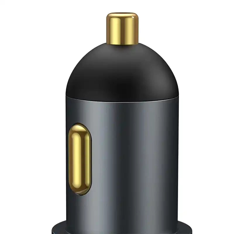 Baseus Share Together Fast Charge Car Charger with Cigarette Lighter Expansion Port, 2x USB, 120W (Gray) - Product Image 5