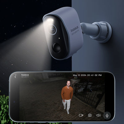Baseus Security N1 2K Outdoor Camera Set 3x Camera + Base Station - White