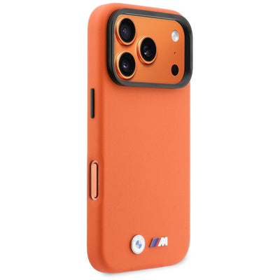BMW M Metal Logo MagSafe Case for iPhone 17 Pro Max - Orange
