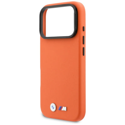 BMW M Metal Logo MagSafe Case for iPhone 17 Pro - Orange