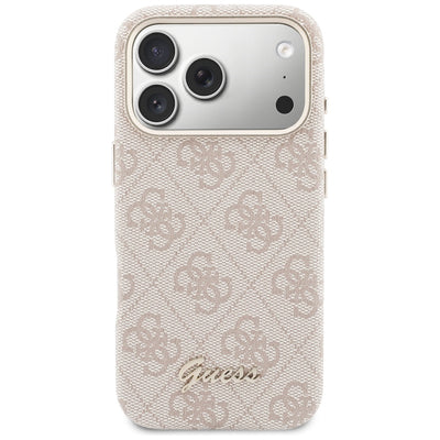 Guess 4G Script MagSafe Case for iPhone 17 Pro Max - Pink