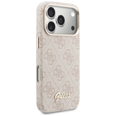 Guess 4G Script MagSafe Case for iPhone 17 Pro Max - Pink