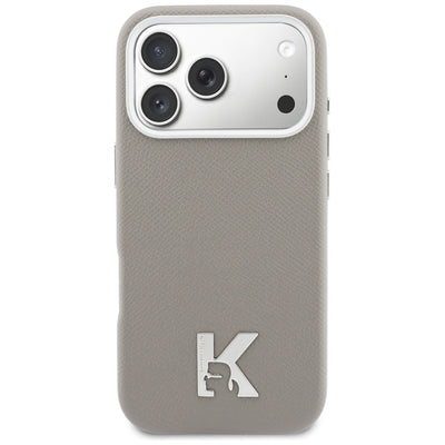 Karl Lagerfeld Karl Head Logo MagSafe Case for iPhone 17 Pro - Gray