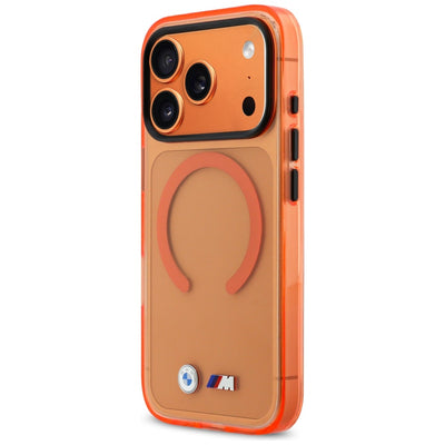 BMW M IML Metal Logos MagSafe Case for iPhone 17 Pro Max - Pro Orange