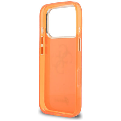 Guess IML 4G Script Metal Case for iPhone 17 Pro - Orange