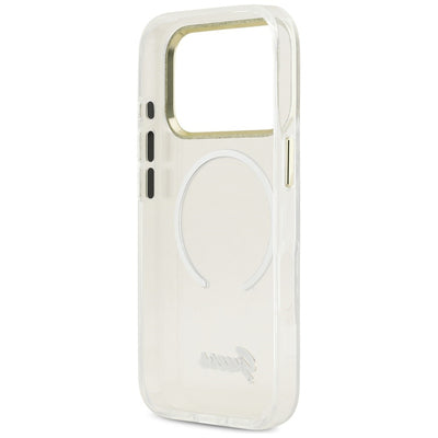 Guess IML Gradient Script Metal MagSafe Case for iPhone 17 Pro Max - White