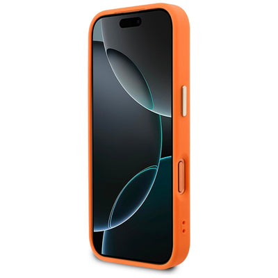 Guess Peony Hot Stamp MagSafe Case for iPhone 17 Pro Max - Orange