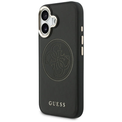 Guess Perforated 4G MagSafe case for iPhone 17 - black