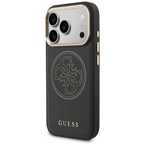 Guess Perforated 4G MagSafe case for iPhone 17 Pro - black