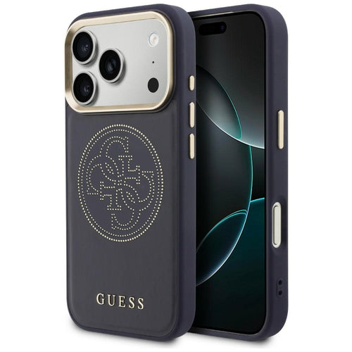 Guess Perforated 4G MagSafe case for iPhone 17 Pro Max - blue