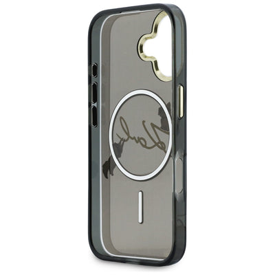 Karl Lagerfeld IML Choupettes Karl Script Logo MagSafe iPhone 17 Case - Black