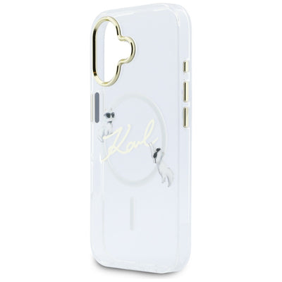 Karl Lagerfeld IML Choupettes Karl Script Logo MagSafe iPhone 17 Case - Clear