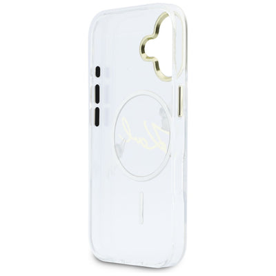 Karl Lagerfeld IML Choupettes Karl Script Logo MagSafe iPhone 17 Case - Clear