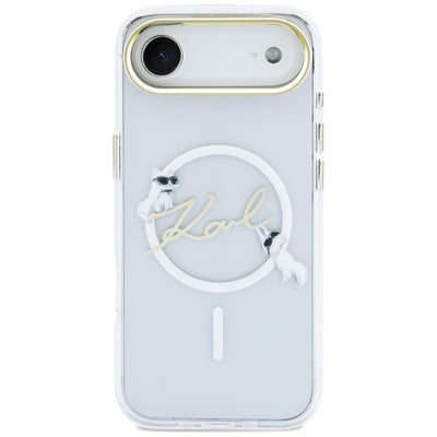 Karl Lagerfeld IML Choupettes Karl Script Logo MagSafe iPhone Air Case - Clear