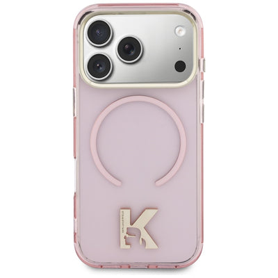 Karl Lagerfeld IML K Head Logo MagSafe Case for iPhone 17 Pro Max - Pink