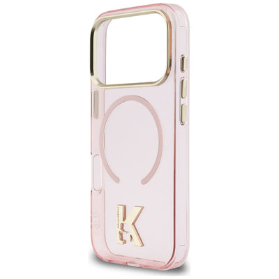 Karl Lagerfeld IML K Head Logo MagSafe Case for iPhone 17 Pro Max - Pink