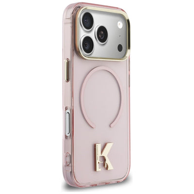 Karl Lagerfeld IML K Head Logo MagSafe Case for iPhone 17 Pro - Pink