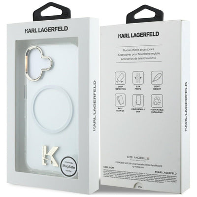 Karl Lagerfeld IML K Head Logo MagSafe Case for iPhone 17 - Clear